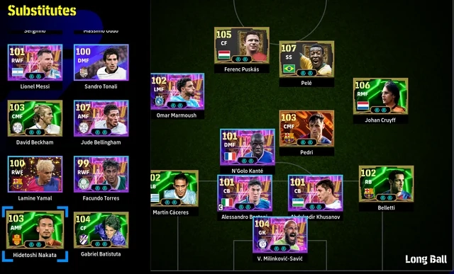 Mejor formación de eFootball 2026