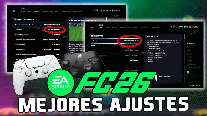Mejores ajustes de control FC 2026